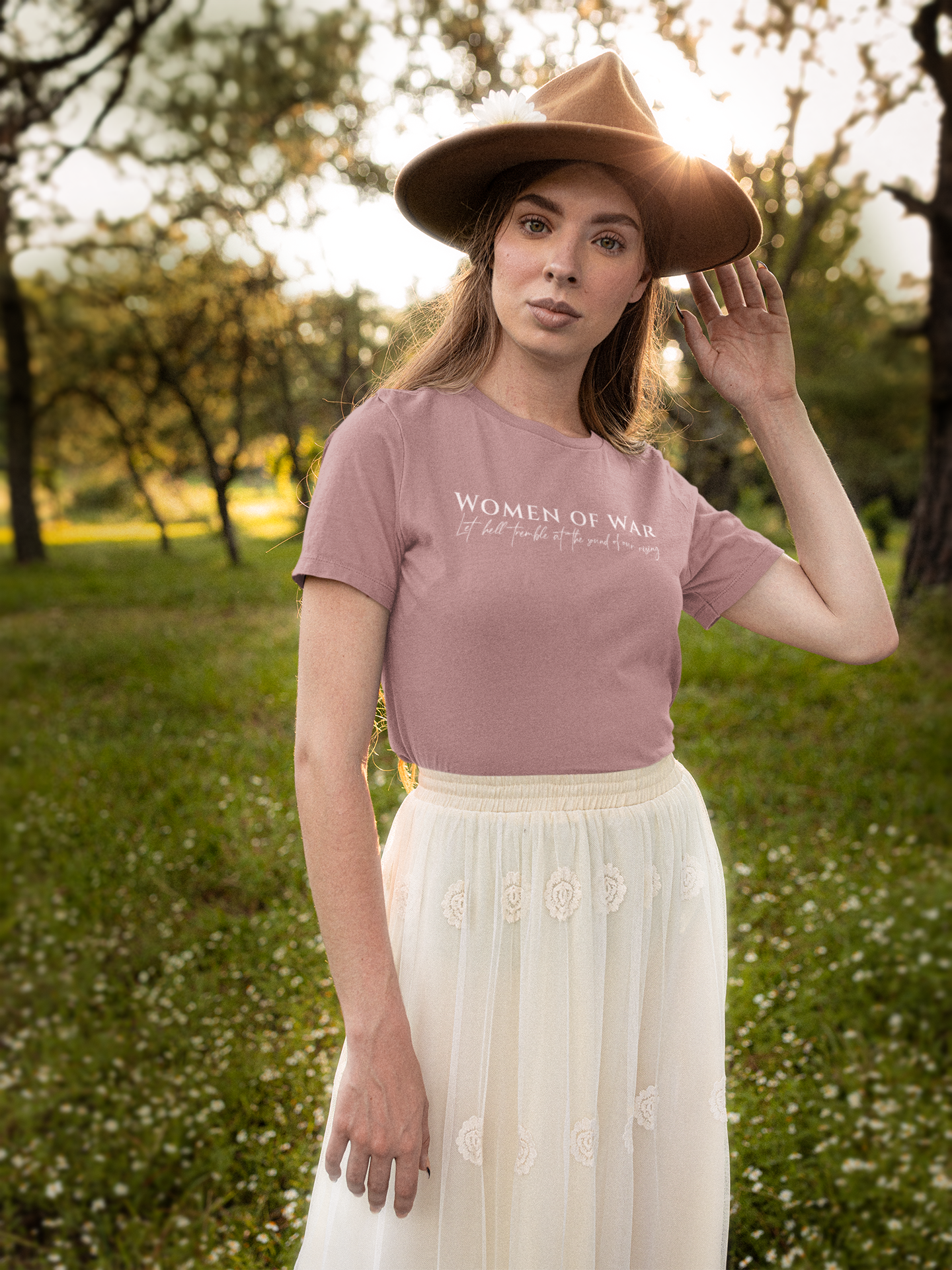 Women of War - Mauve Tshirt